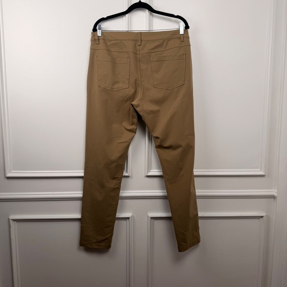BYLT Premium Basics Everyday Pant 2.0 Skinny Fit Khaki Tan Mens 36 - Picture 2 of 5